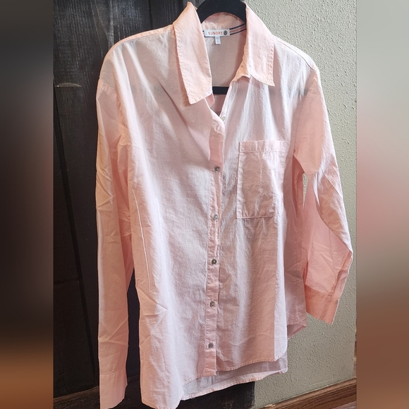 SUNDRY Pink Button-Up Shirt - Picture 1 of 3